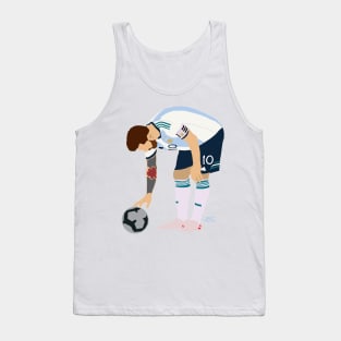 Lio Messi and the ball Tank Top